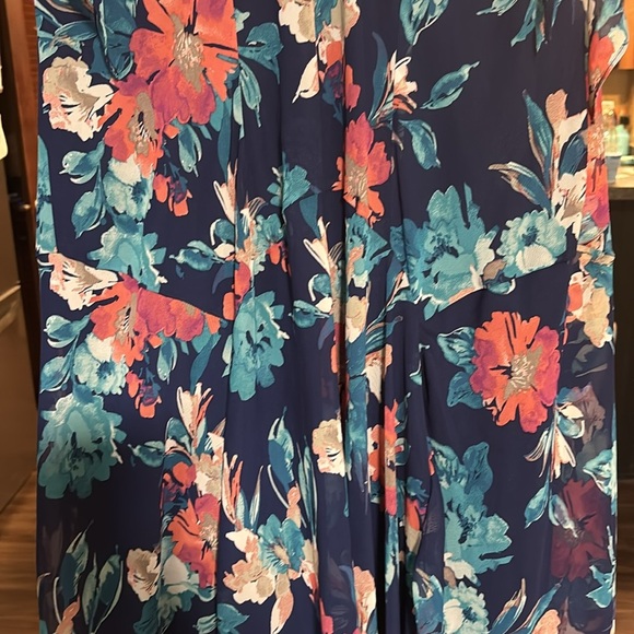 0x XL 14/16 Dress v neck flutter sleeve Plus Catherine's flowy mermaid - Picture 5 of 8